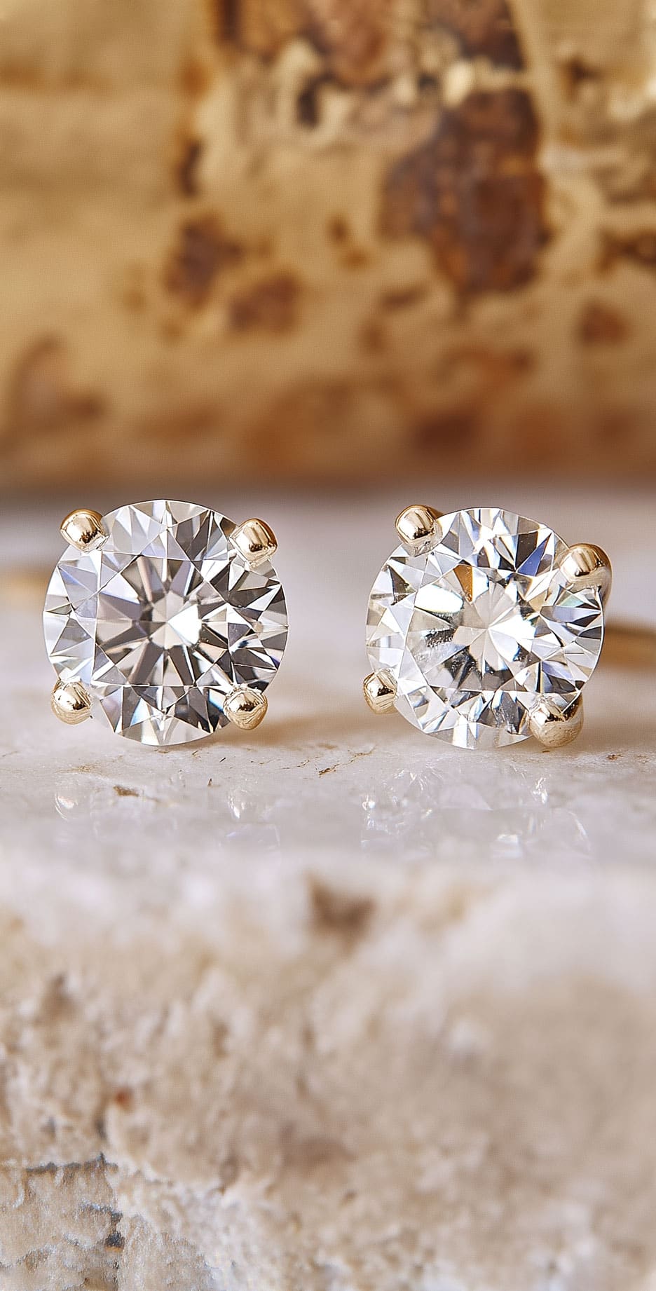 Solitaire Earrings