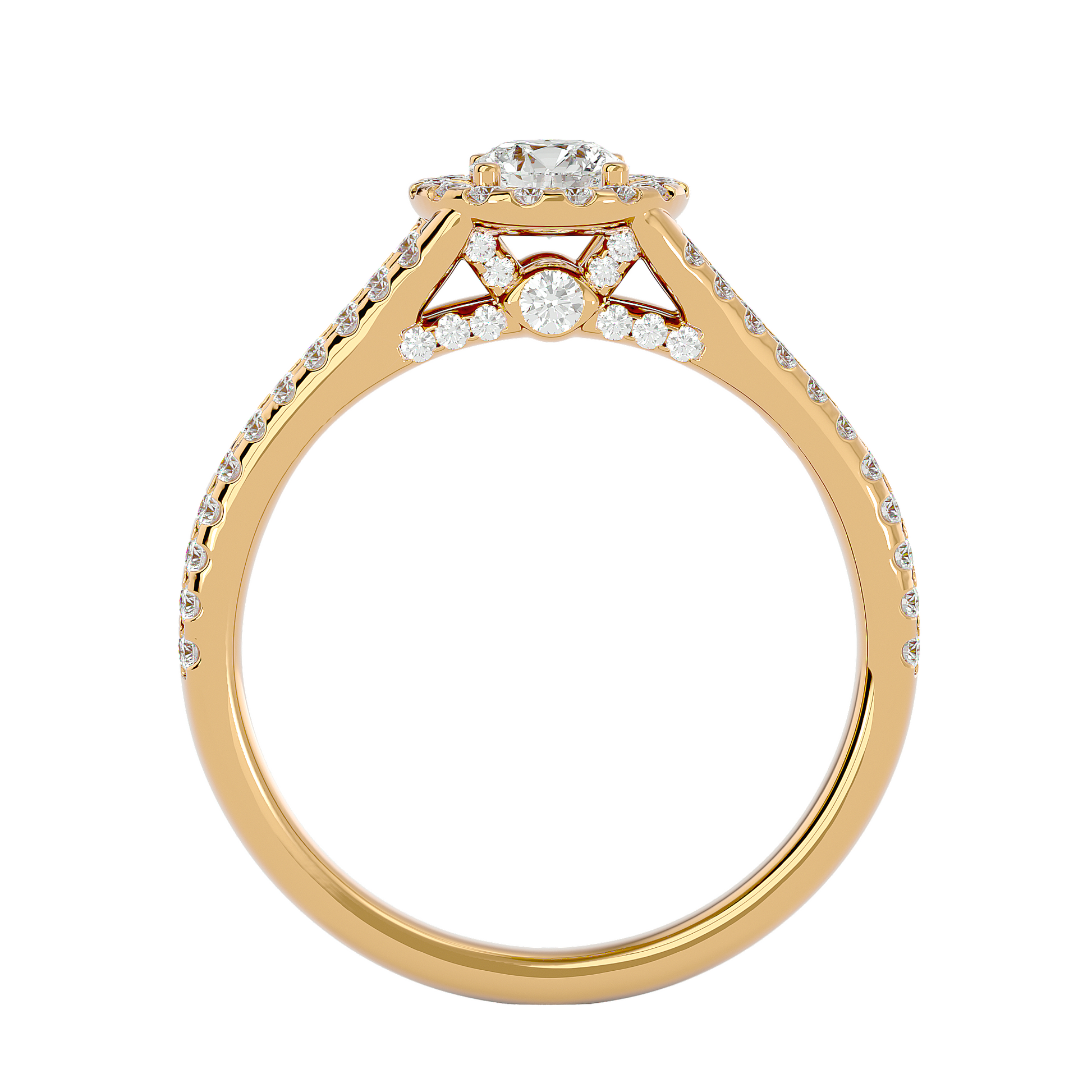 Mason Diamond Halo Ring