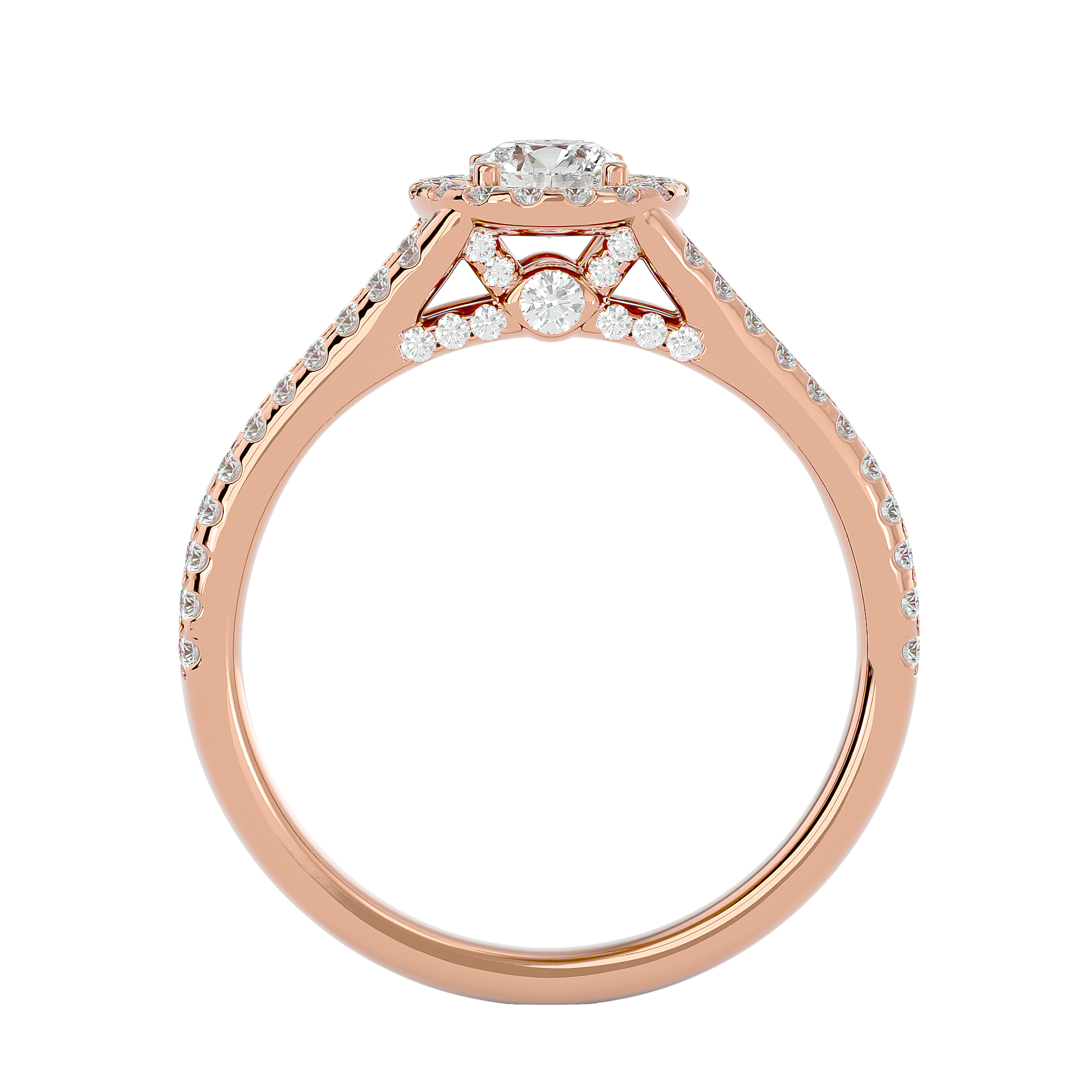 Mason Diamond Halo Ring