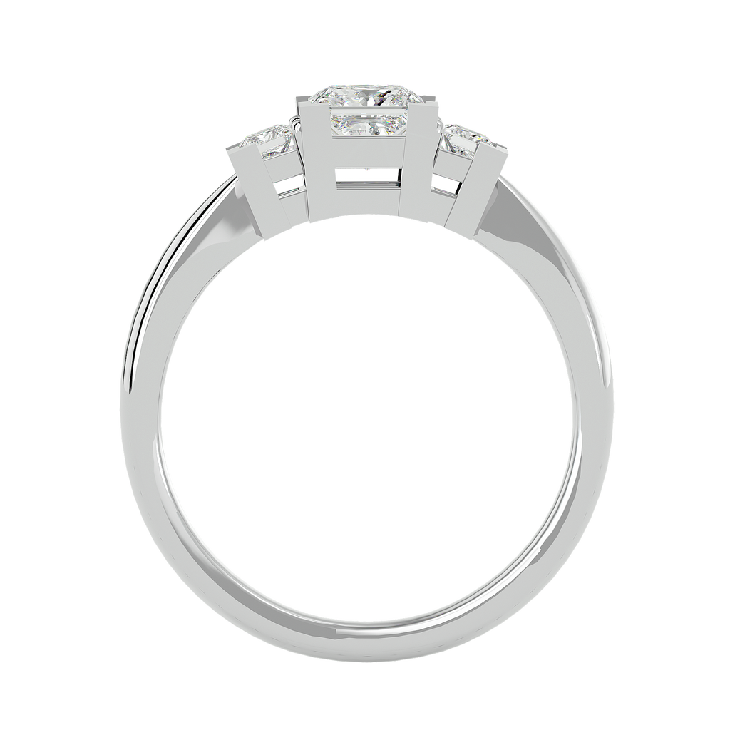Esperanza Lab Grown Three-Stone Diamond Ring – Timeless & Elegant