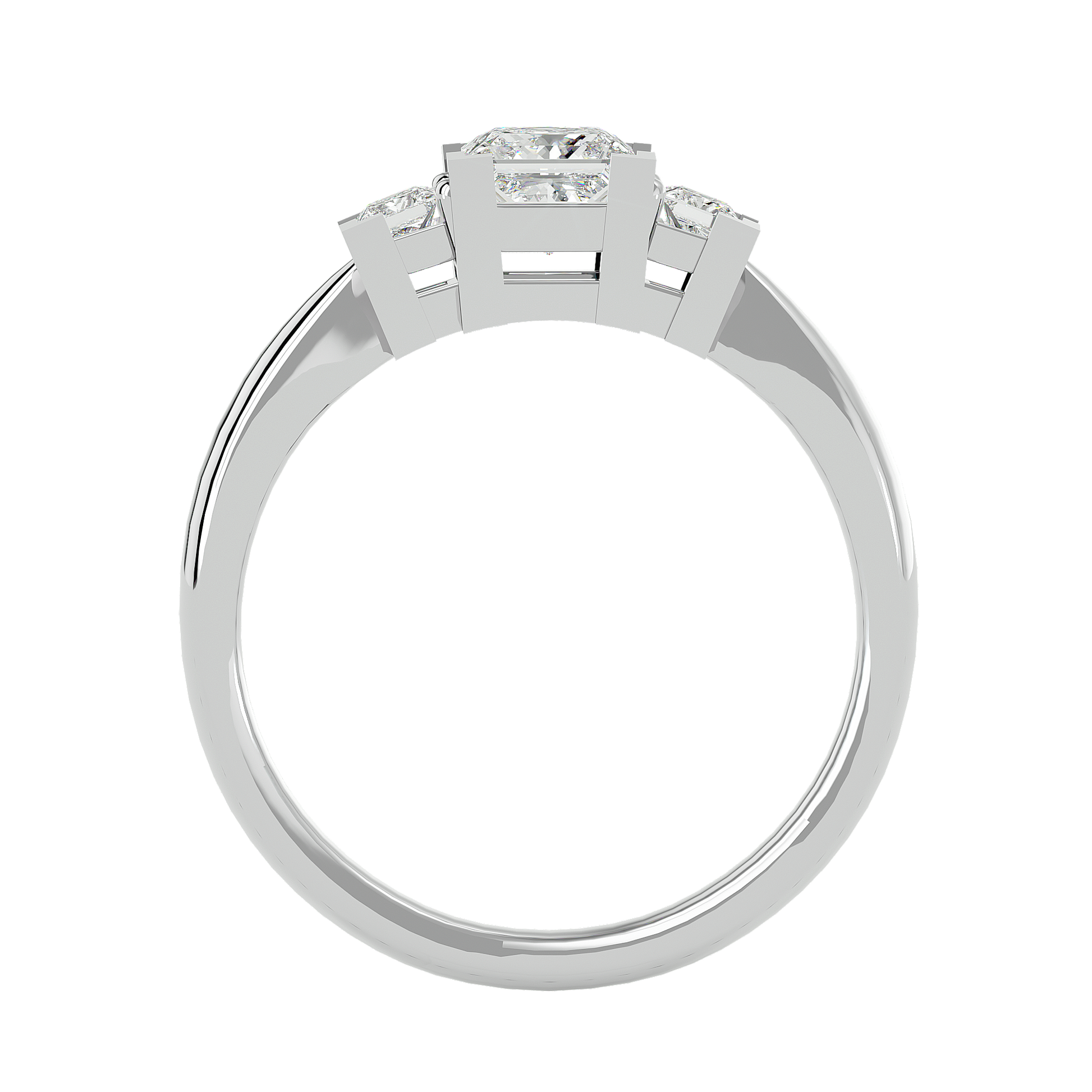 Esperanza Lab Grown Three-Stone Diamond Ring – Timeless & Elegant