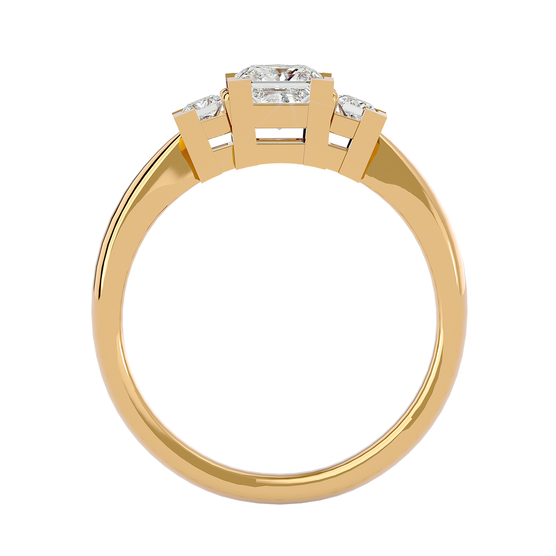 Esperanza Lab Grown Three-Stone Diamond Ring – Timeless & Elegant