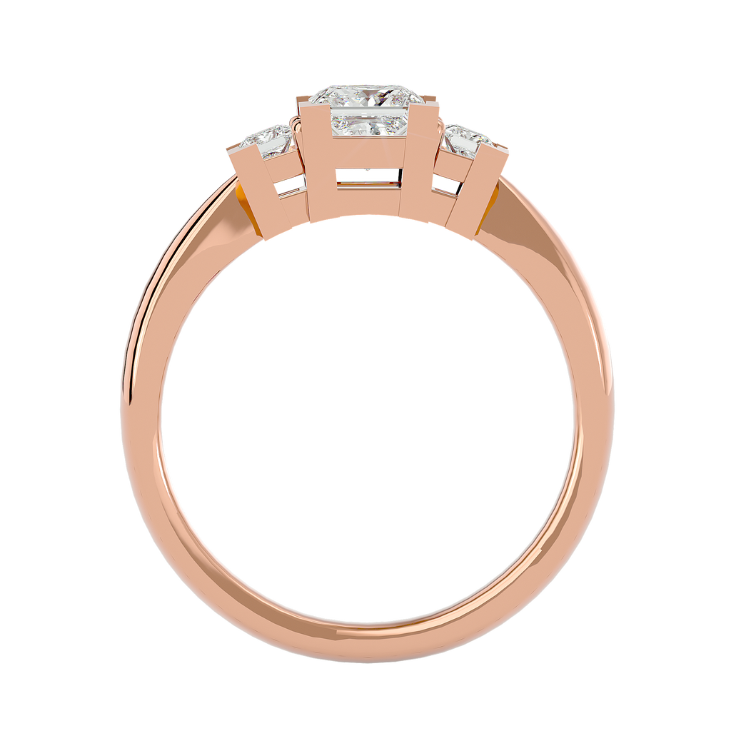 Esperanza Lab Grown Three-Stone Diamond Ring – Timeless & Elegant