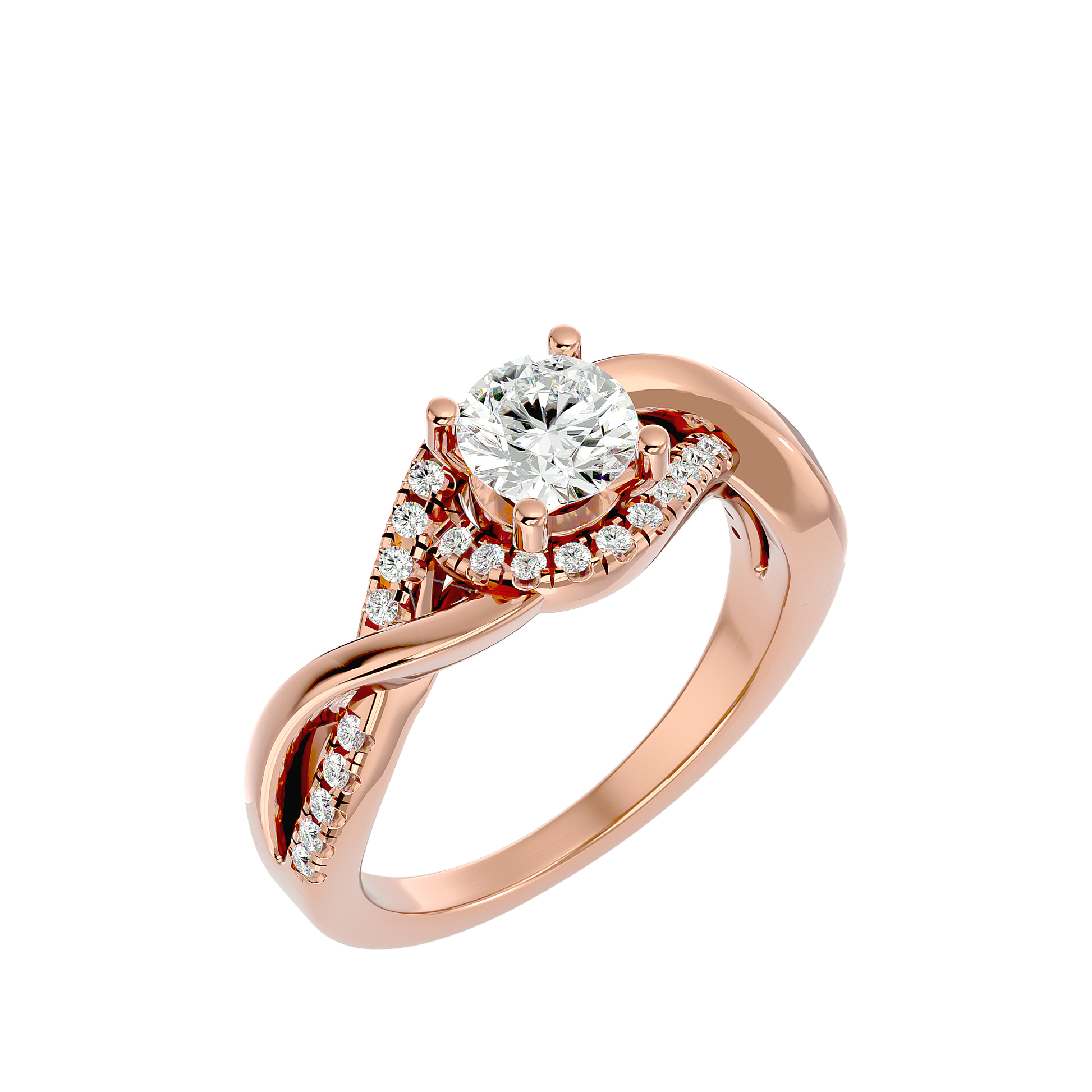 Ophelia Diamond Halo Ring