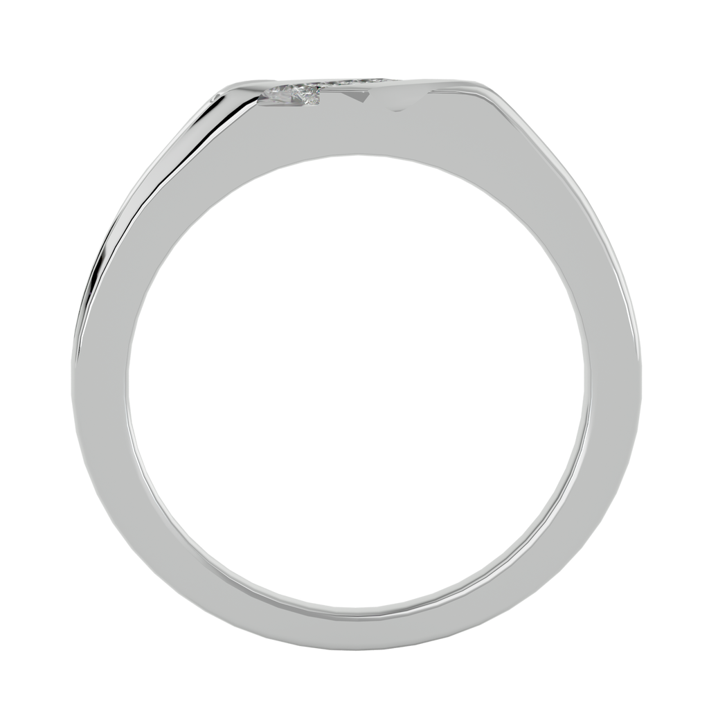 Alyssa Diamond Mens Studded Ring