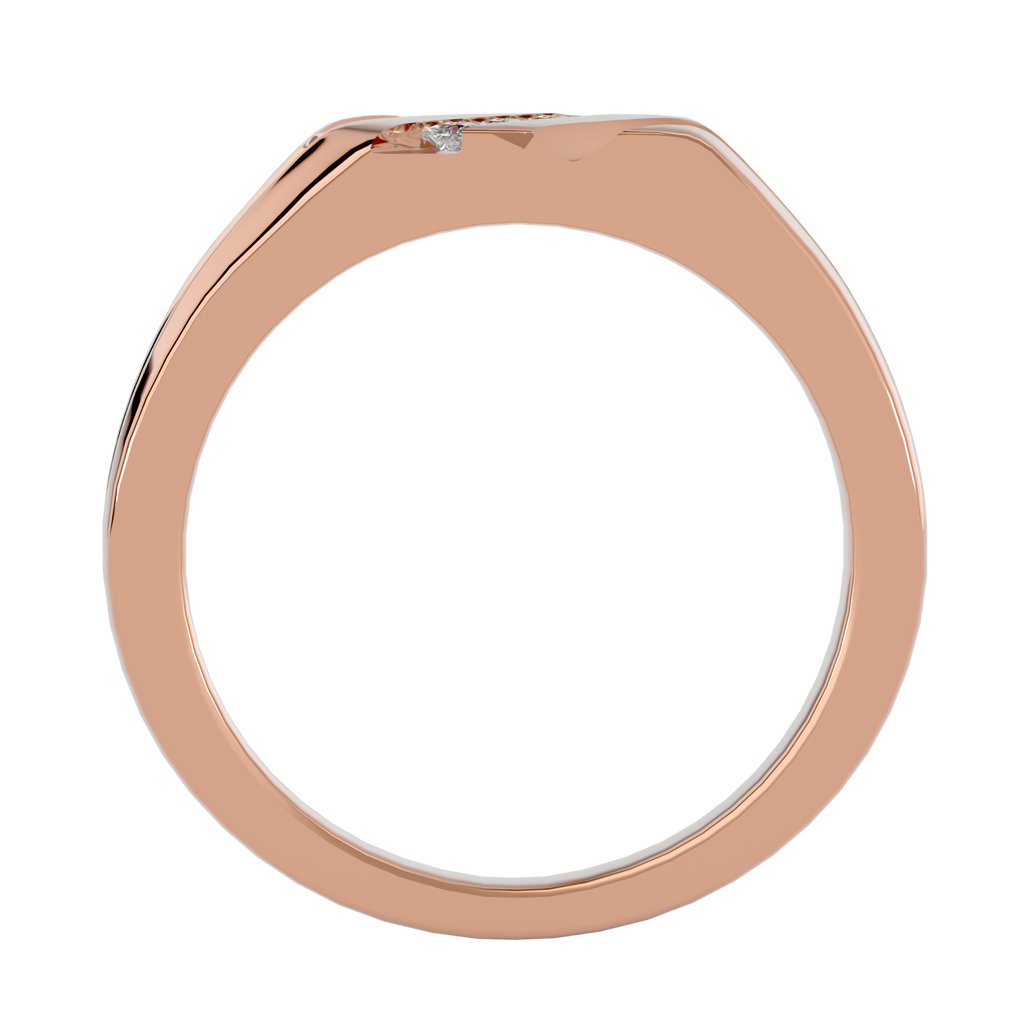 Alyssa Diamond Mens Studded Ring