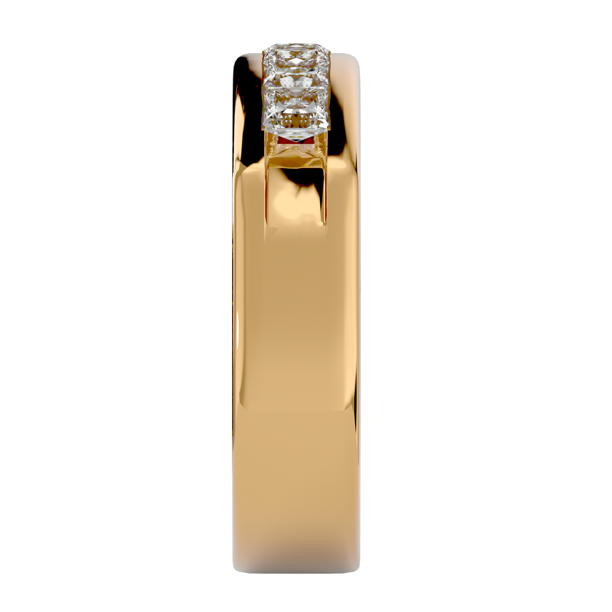 Ella Diamond Mens Studded Ring