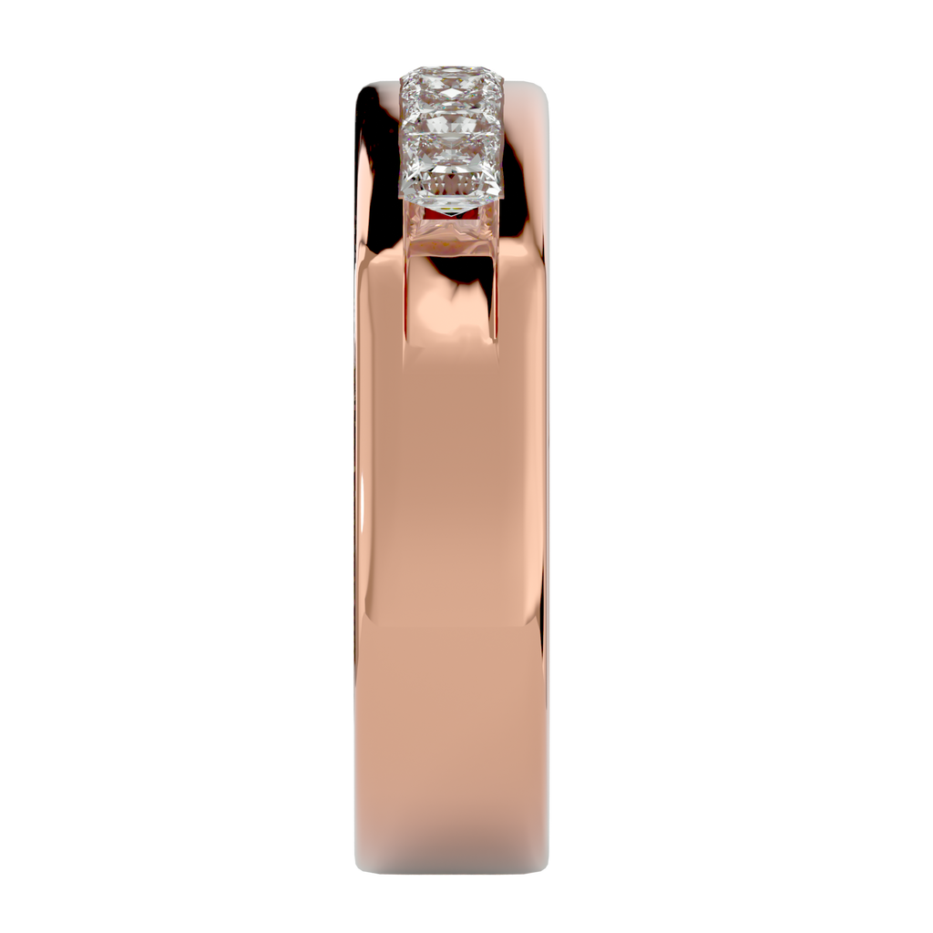 Ella Diamond Mens Studded Ring