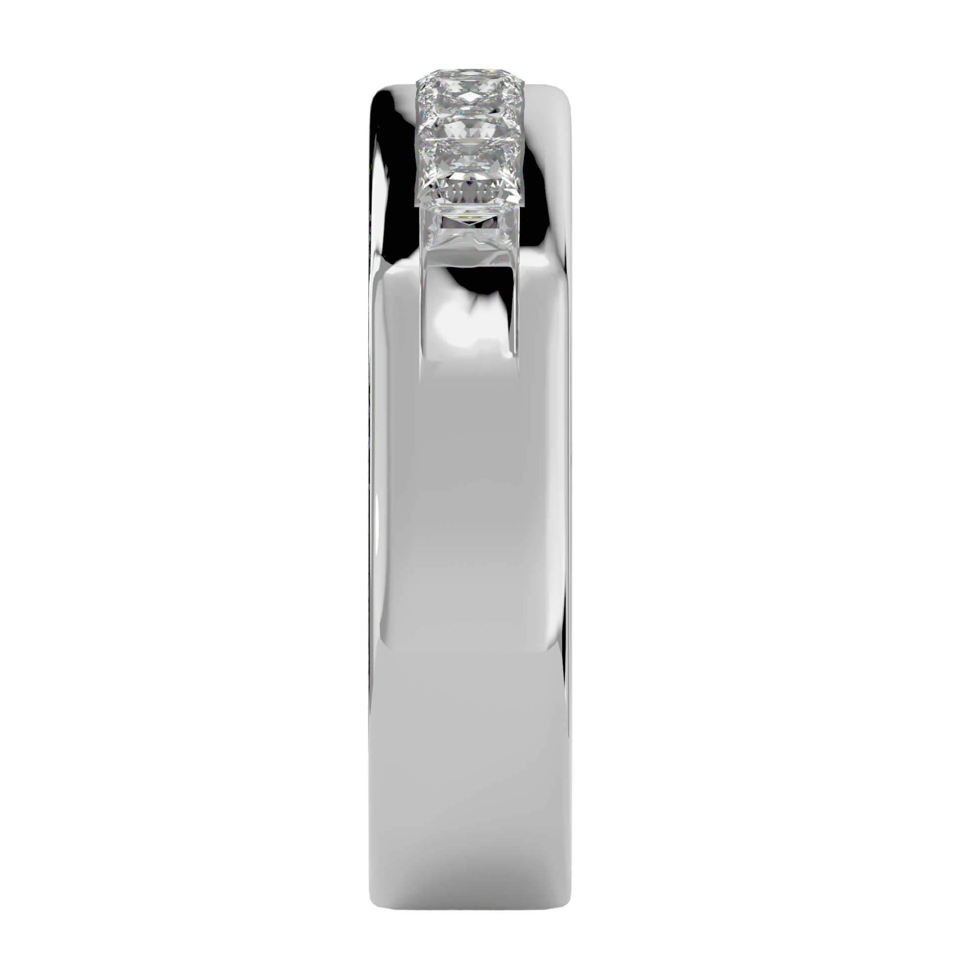 Ella Diamond Mens Studded Ring