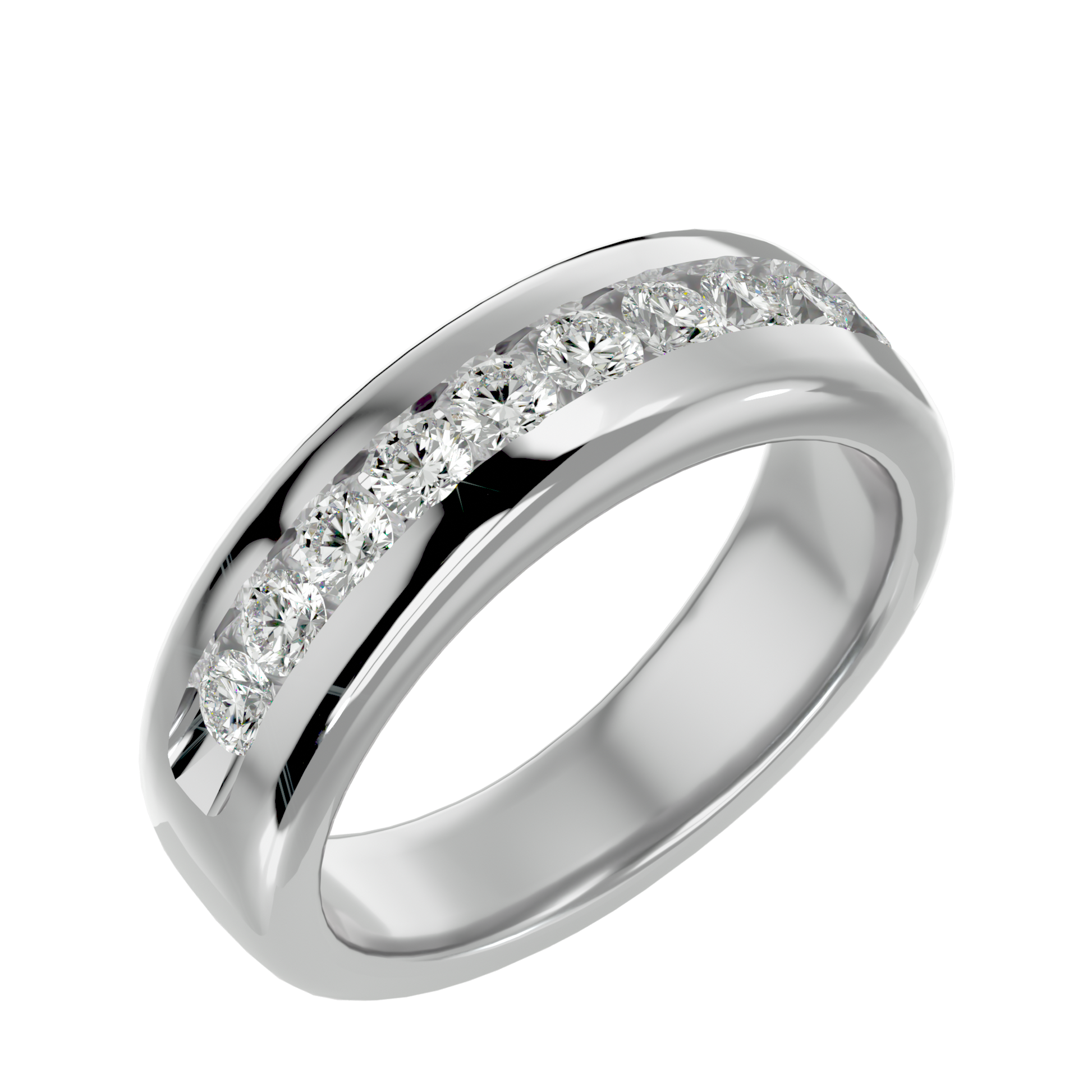 Marvel Diamond Mens Studded Ring