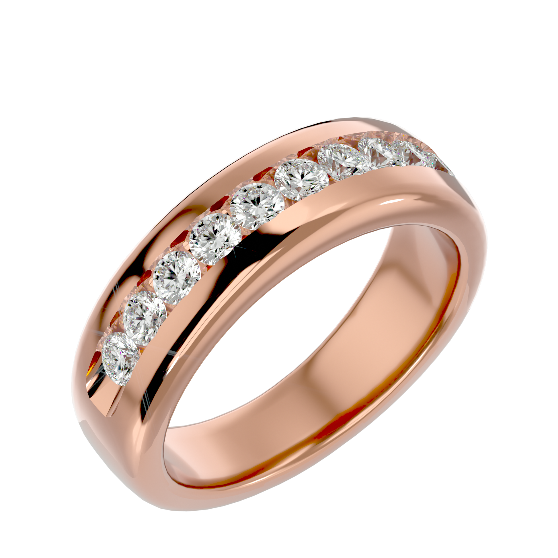 Marvel Diamond Mens Studded Ring