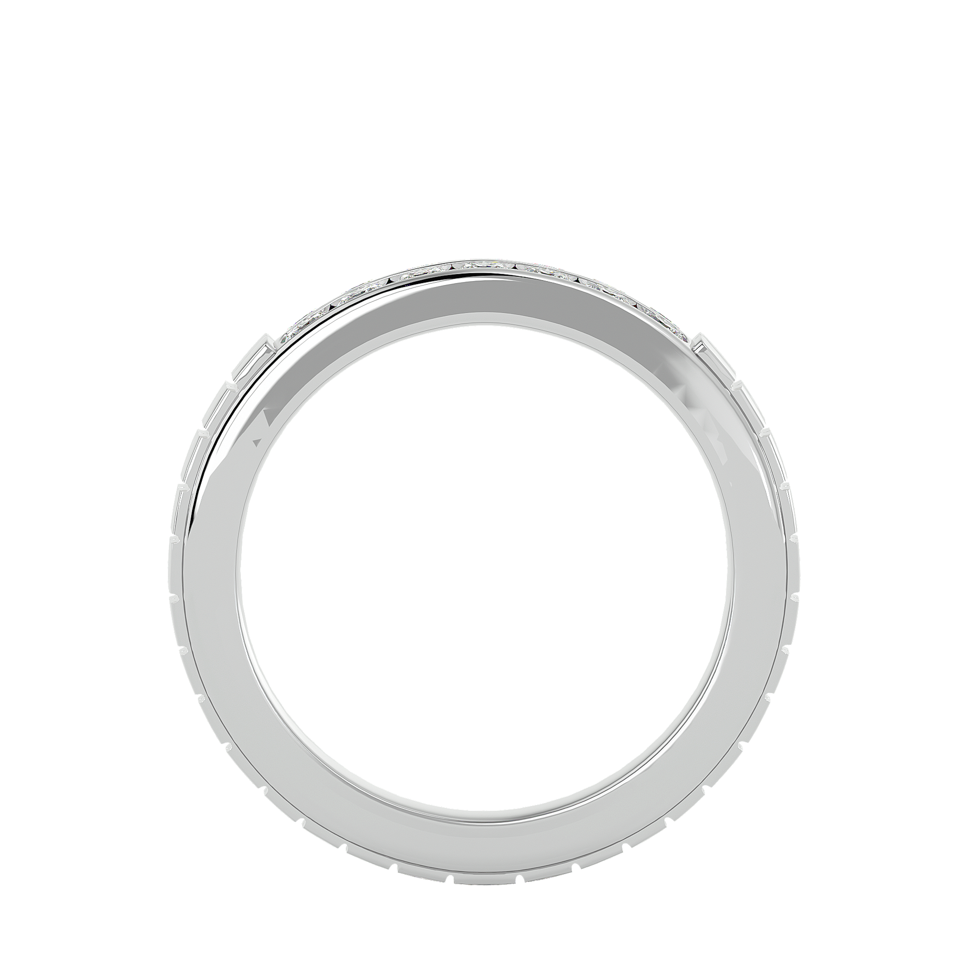 Meredith Diamond Mens Studded Ring