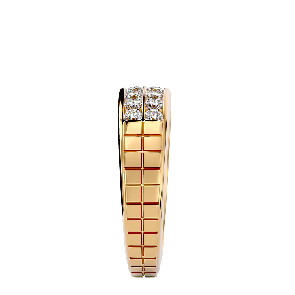 Meredith Diamond Mens Studded Ring