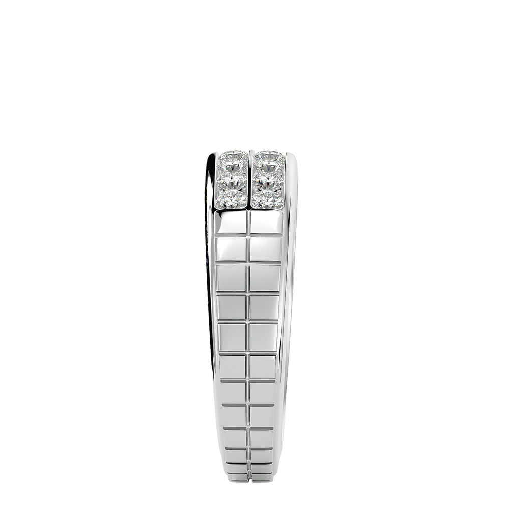 Meredith Diamond Mens Studded Ring