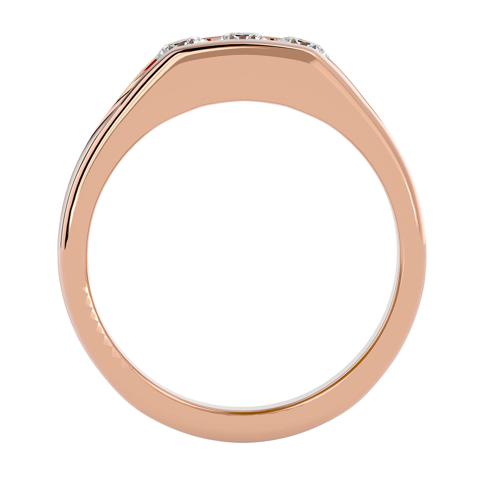 Maria Diamond Mens Studded Ring