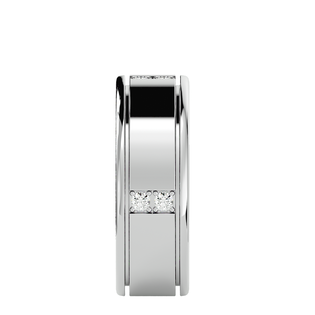 Madeline Diamond Mens Studded Ring