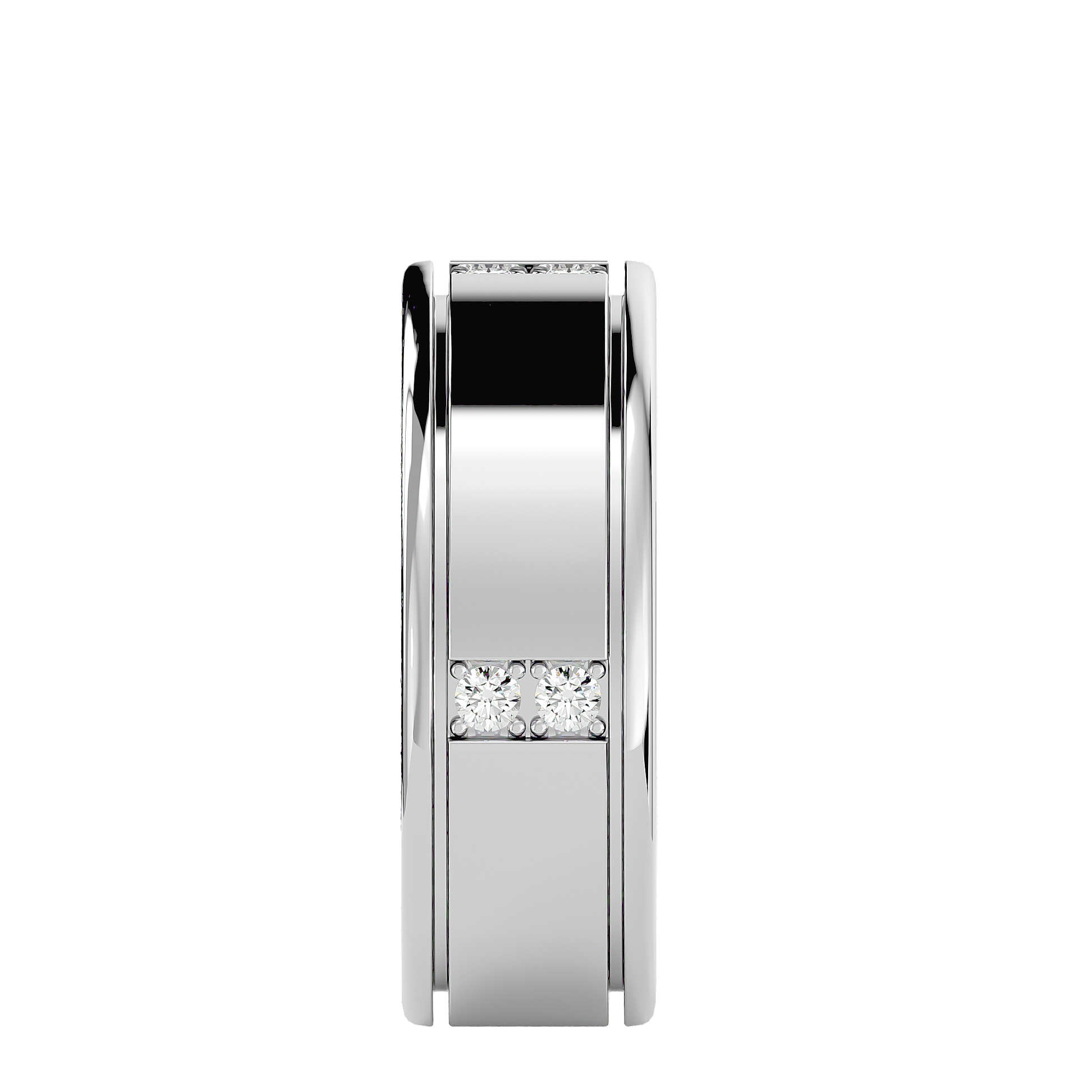 Madeline Diamond Mens Studded Ring