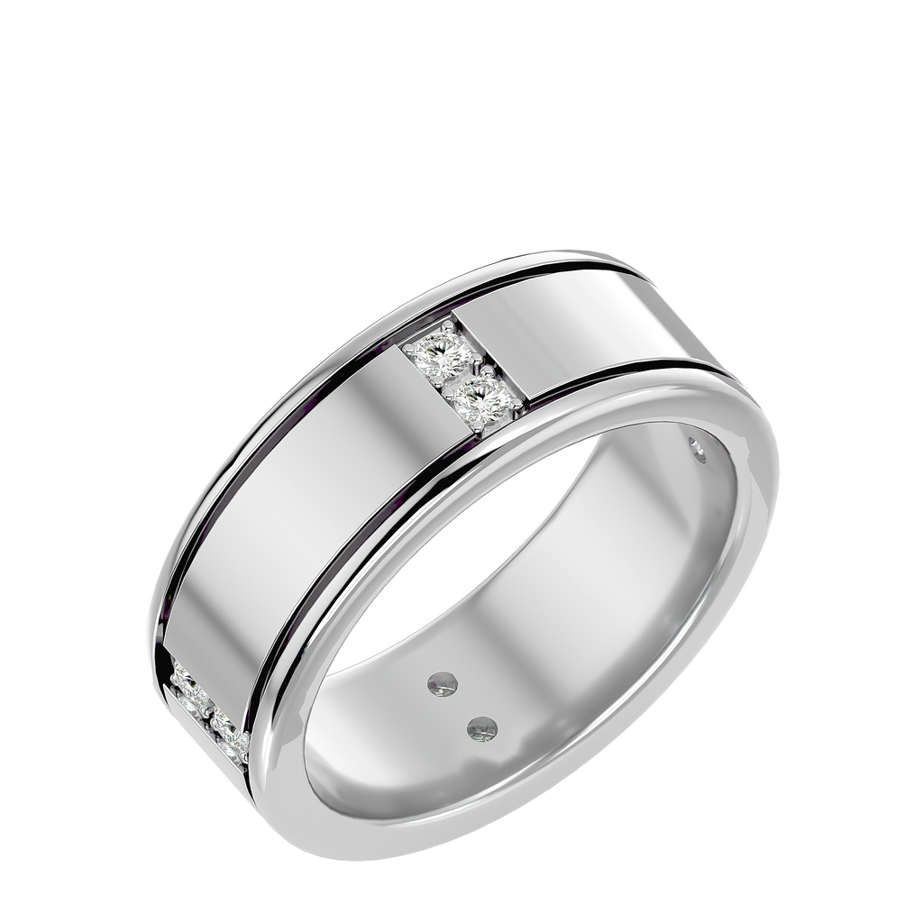 Madeline Diamond Mens Studded Ring