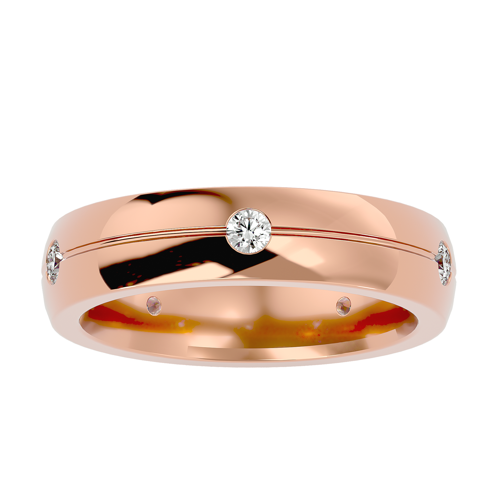 Margot Diamond Mens Studded Ring
