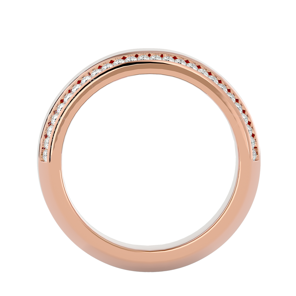 Lydia Diamond Mens Studded Ring