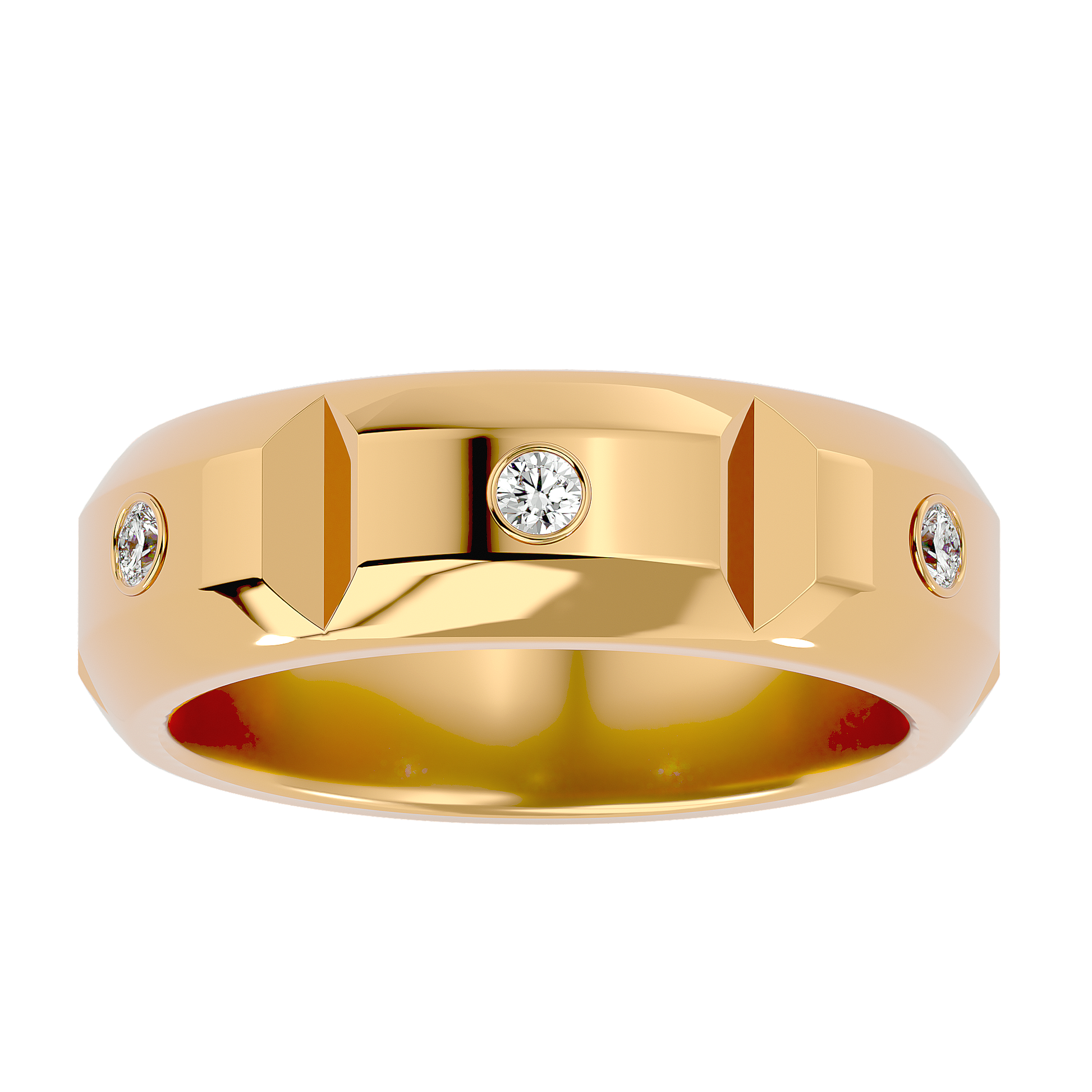 Verve Diamond Mens Studded Ring