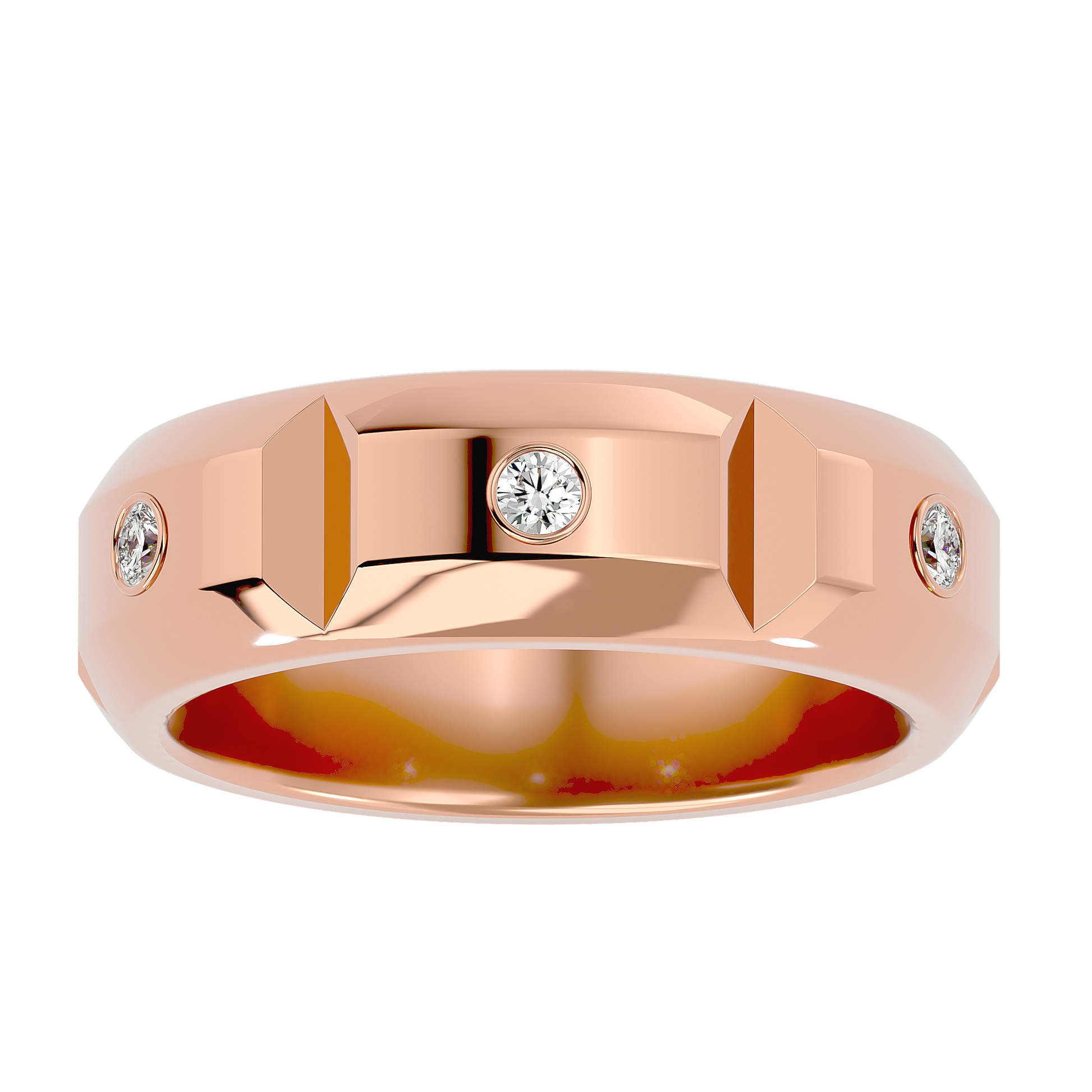 Verve Diamond Mens Studded Ring