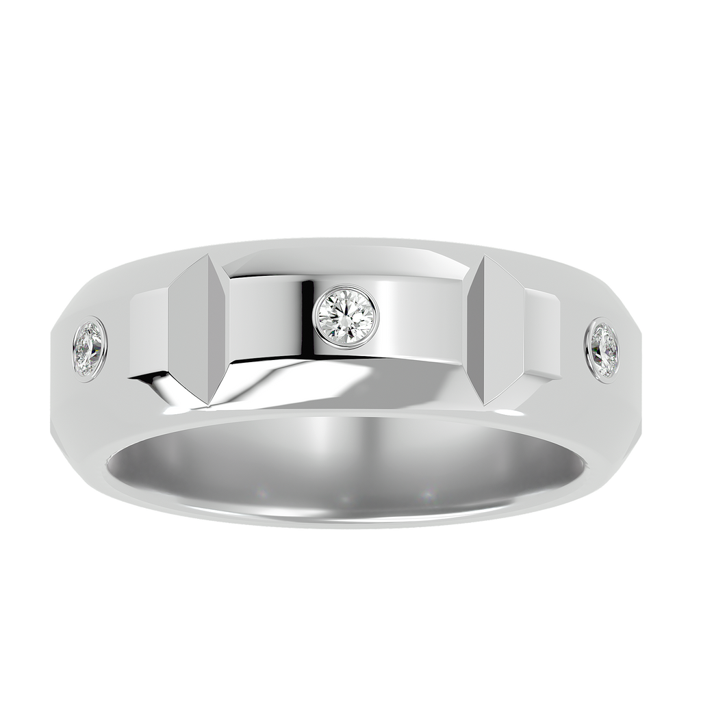 Verve Diamond Mens Studded Ring