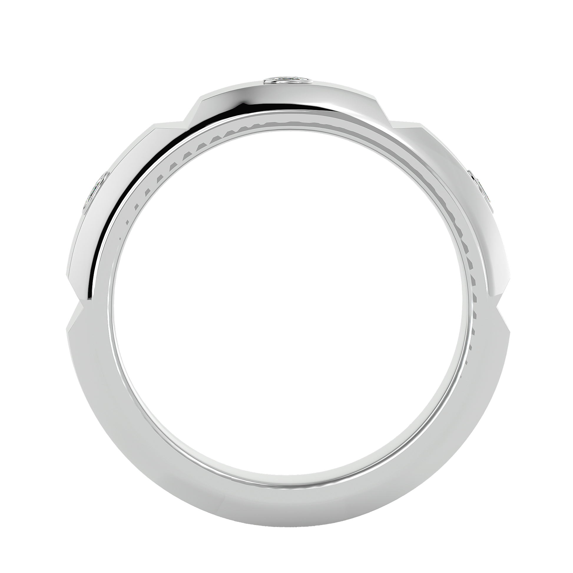 Verve Diamond Mens Studded Ring