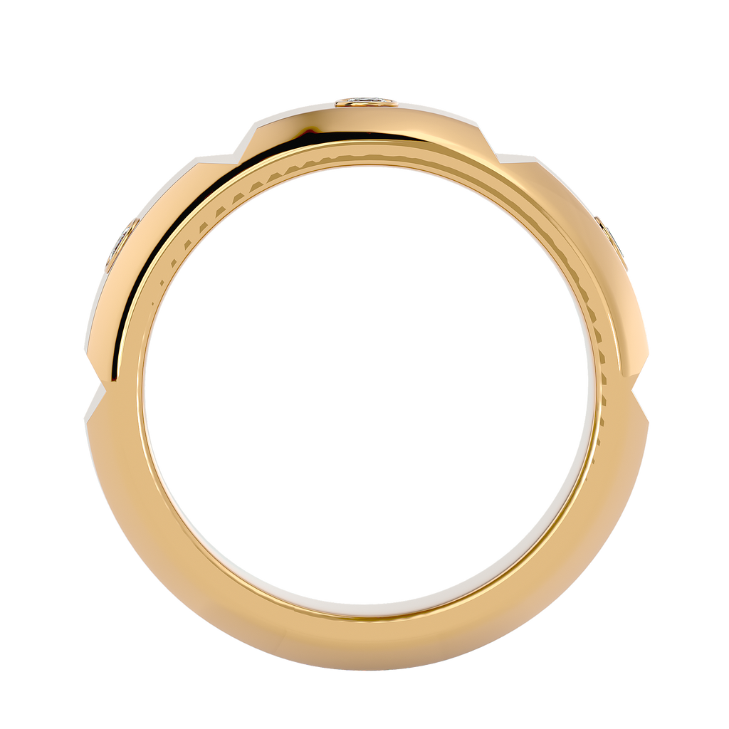 Verve Diamond Mens Studded Ring