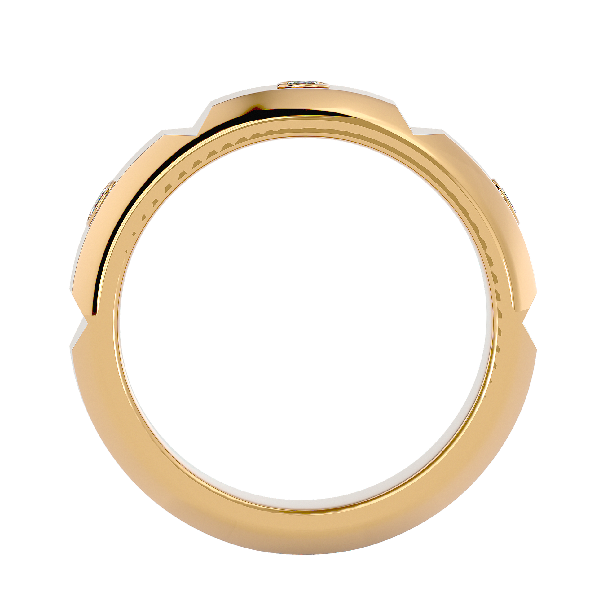 Verve Diamond Mens Studded Ring