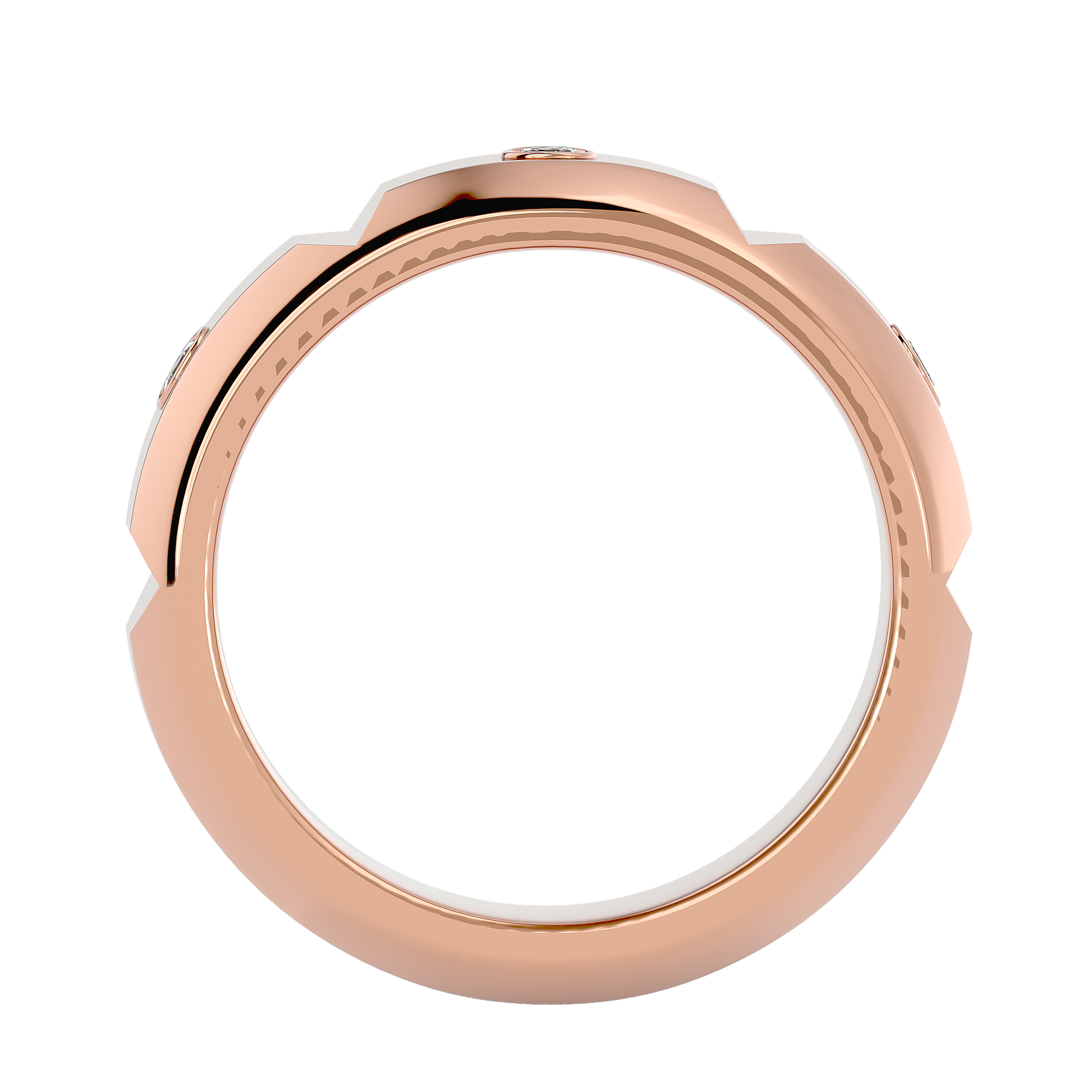 Verve Diamond Mens Studded Ring