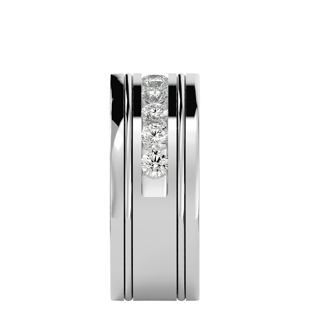 Aura Diamond Mens Studded Ring