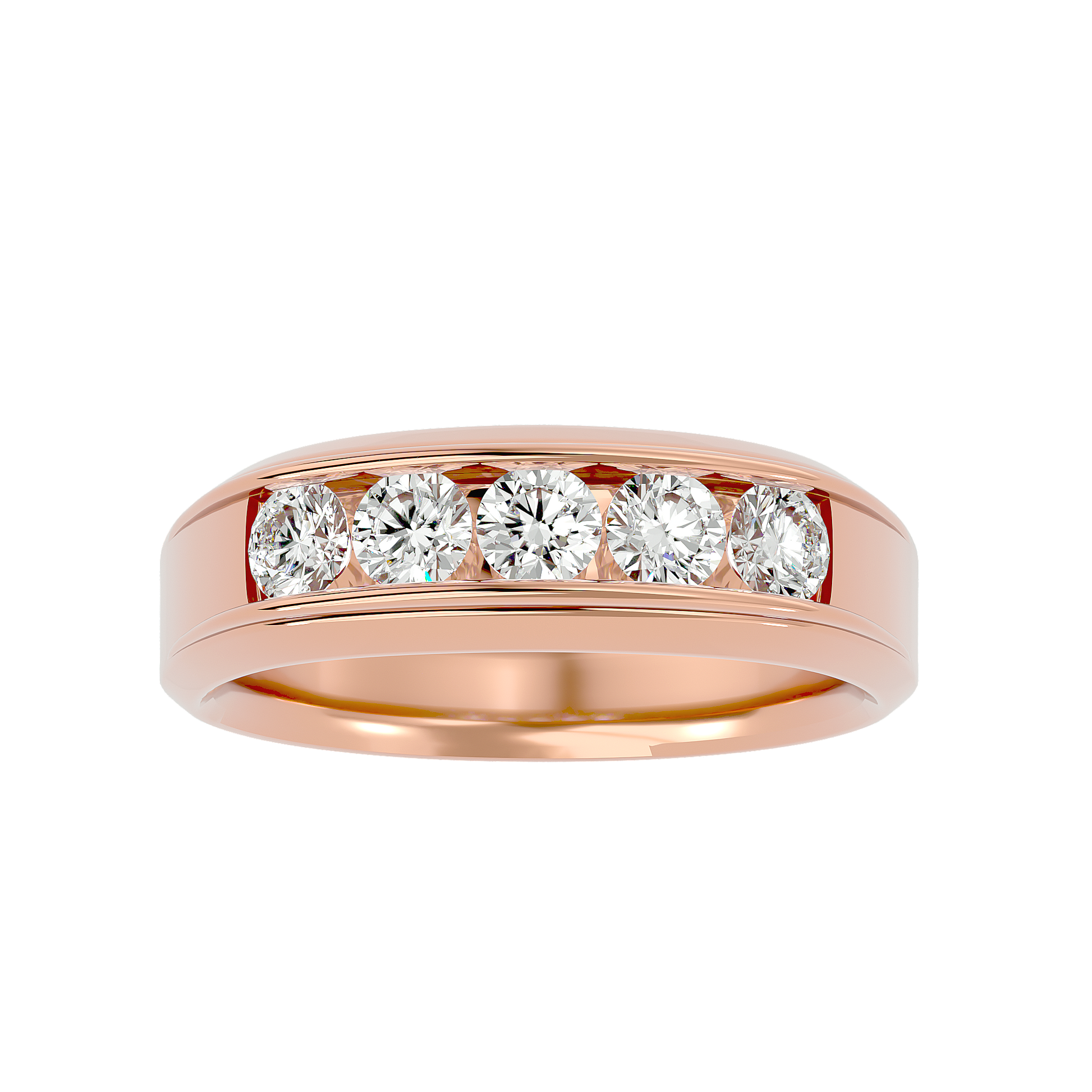 Melrose Diamond Mens Studded Ring