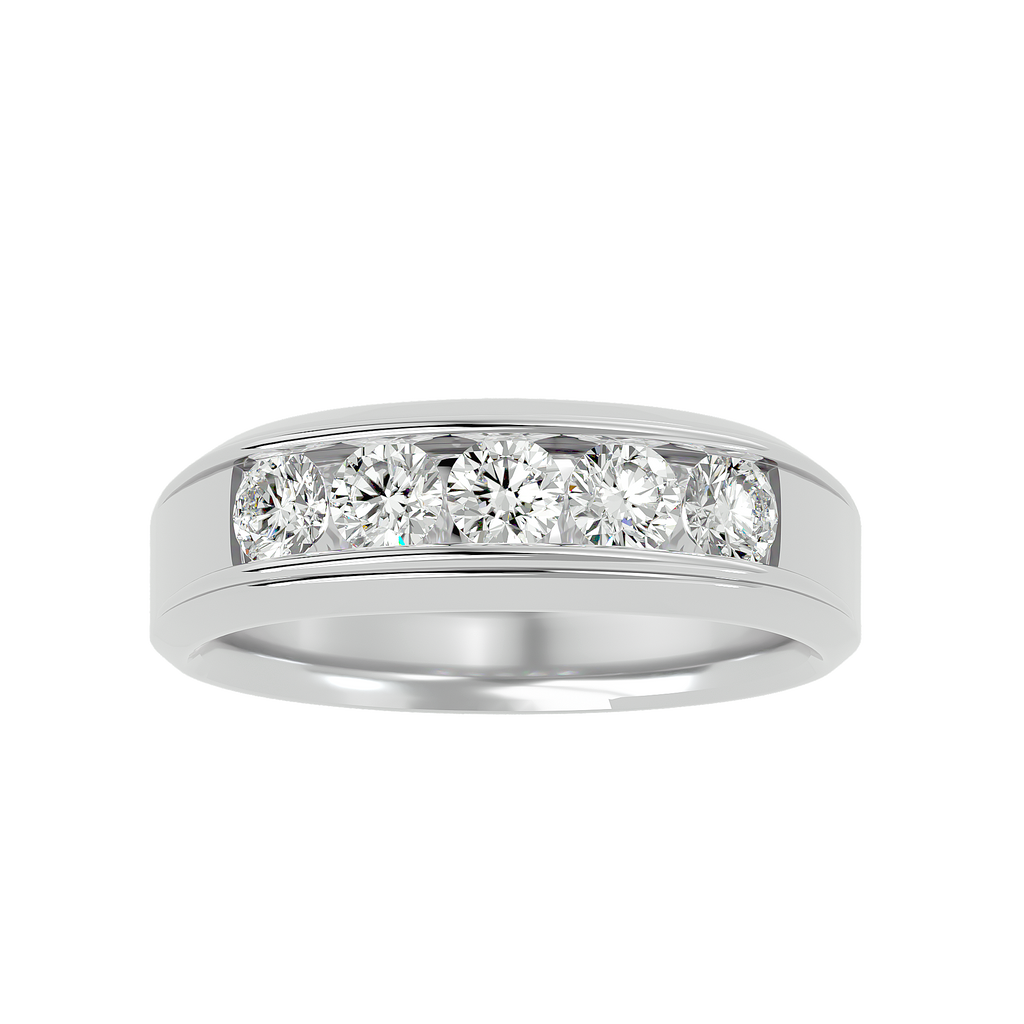 Melrose Diamond Mens Studded Ring