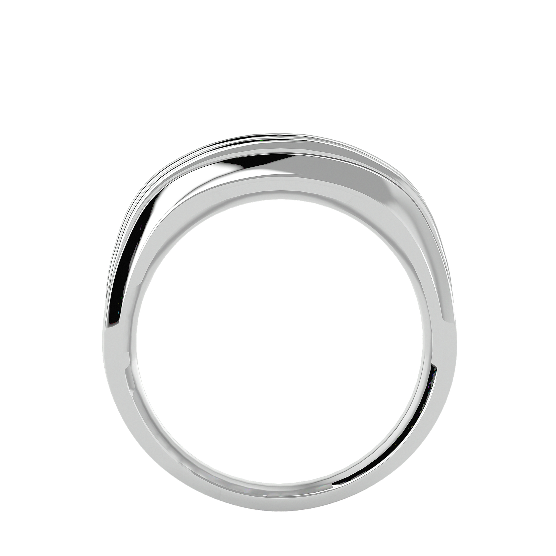 Melrose Diamond Mens Studded Ring