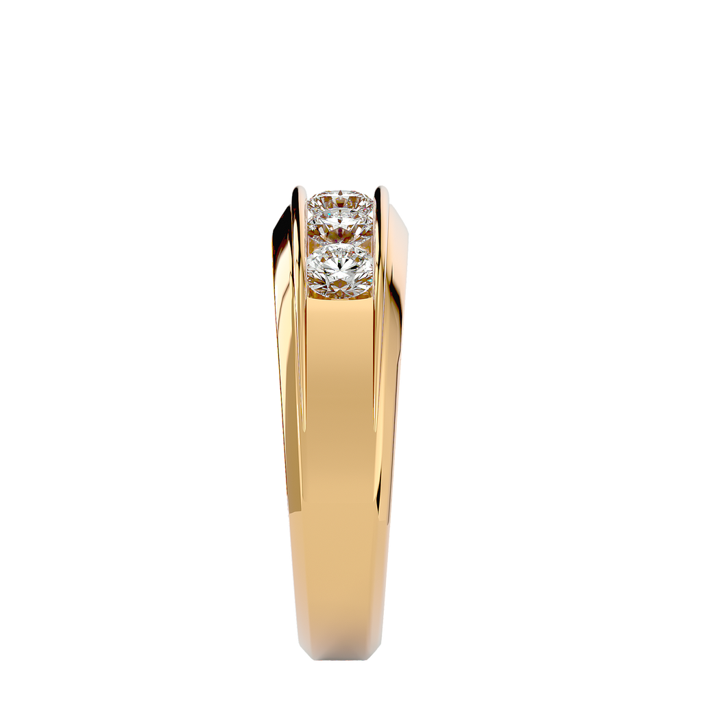 Melrose Diamond Mens Studded Ring