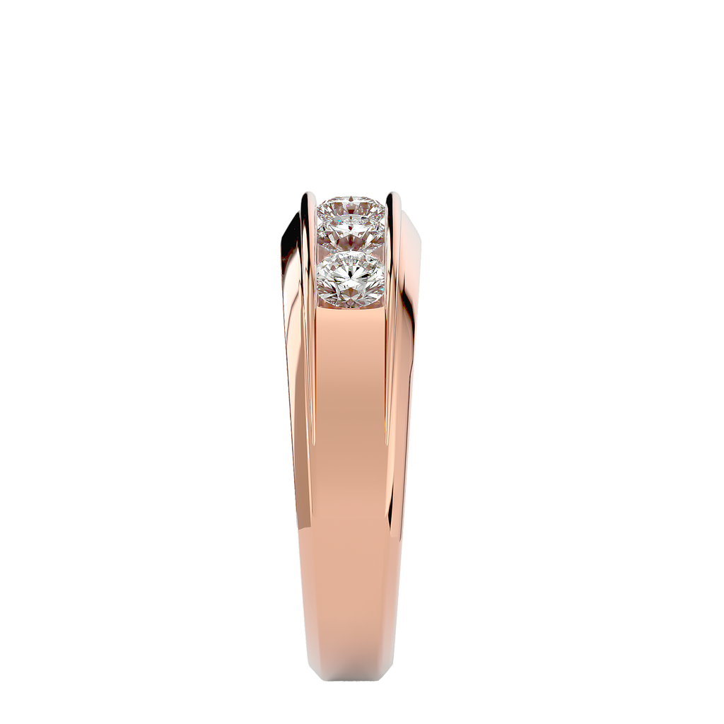 Melrose Diamond Mens Studded Ring