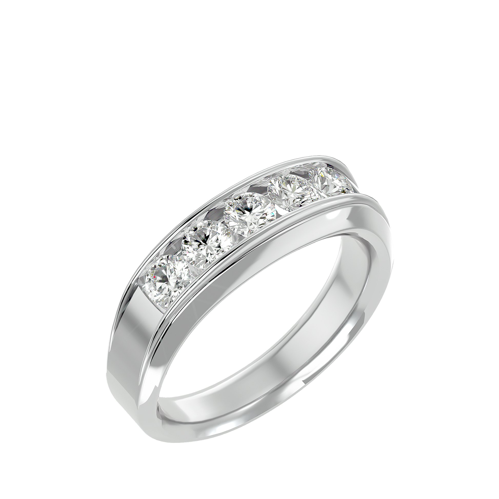 Melrose Diamond Mens Studded Ring