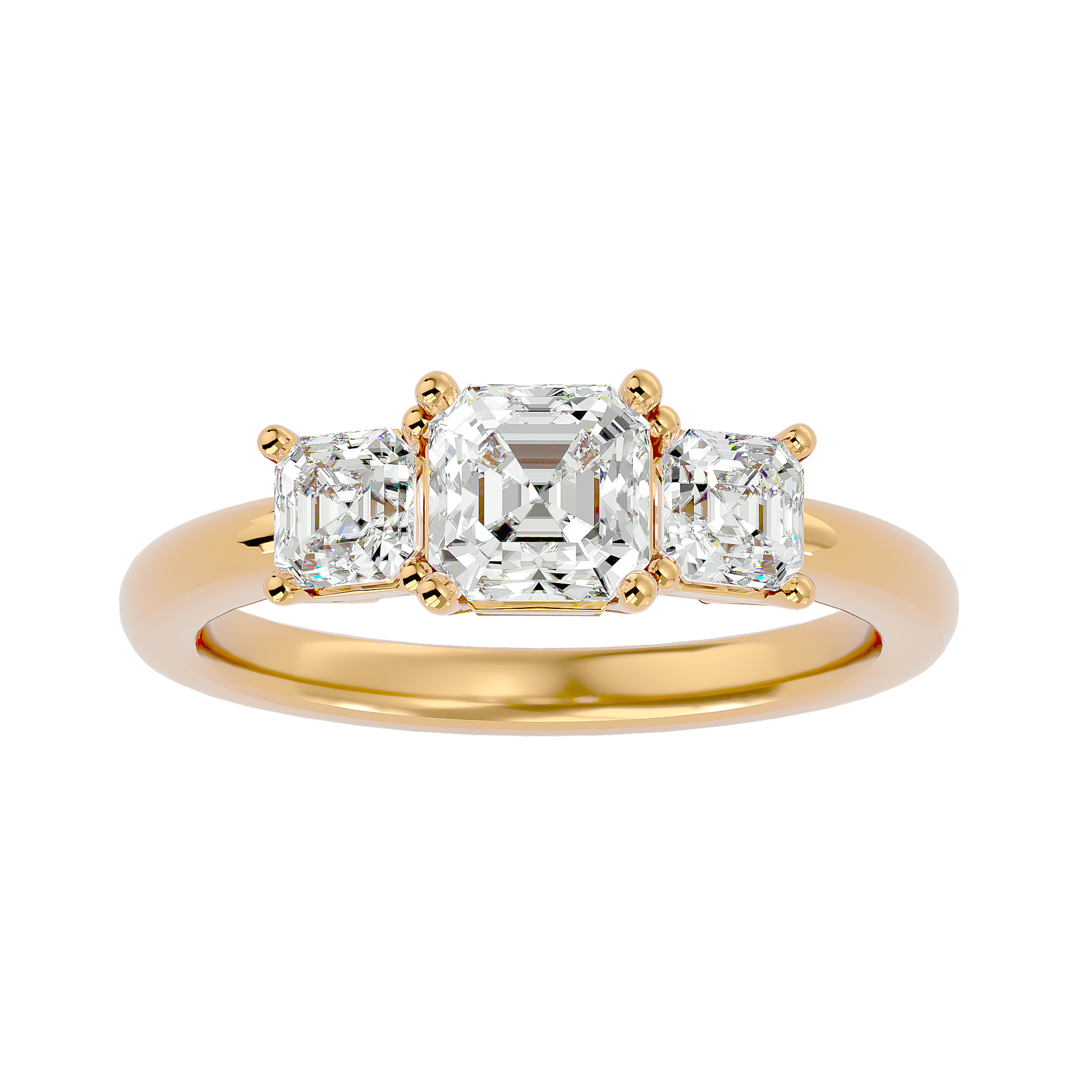 Valery Lab Grown Three-Stone Diamond Ring – Graceful & Sustainable