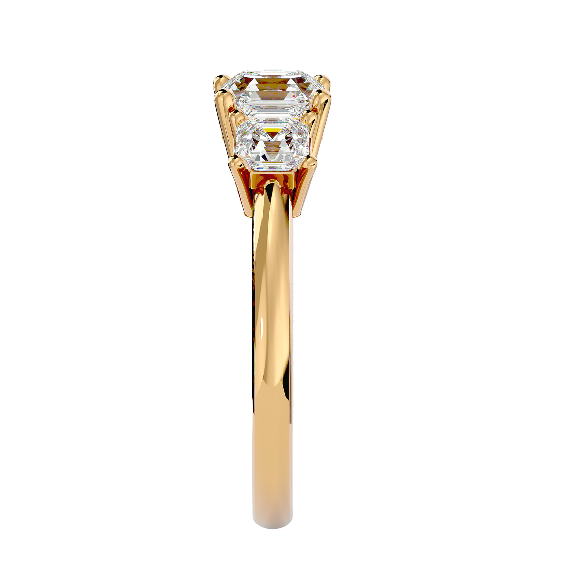 Valery Lab Grown Three-Stone Diamond Ring – Graceful & Sustainable
