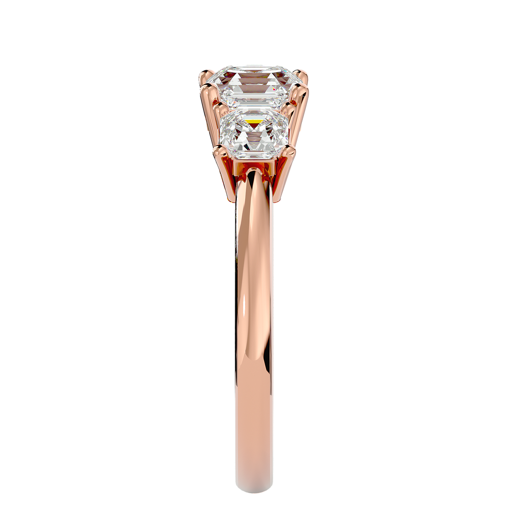Valery Lab Grown Three-Stone Diamond Ring – Graceful & Sustainable