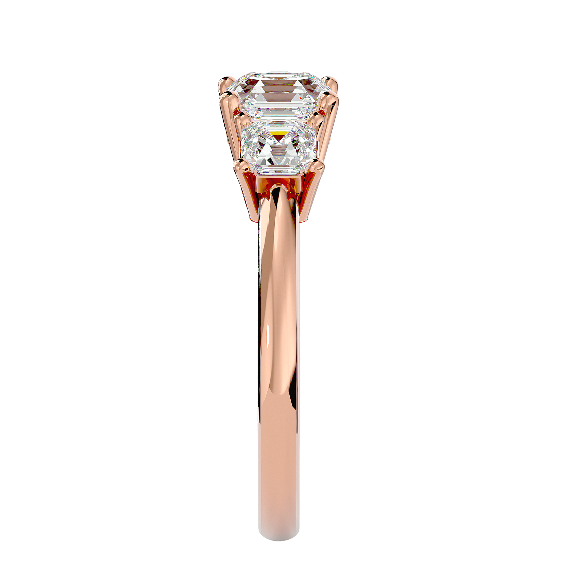 Valery Lab Grown Three-Stone Diamond Ring – Graceful & Sustainable