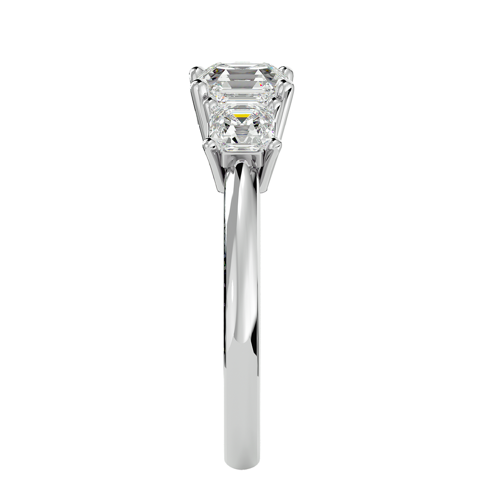 Valery Lab Grown Three-Stone Diamond Ring – Graceful & Sustainable