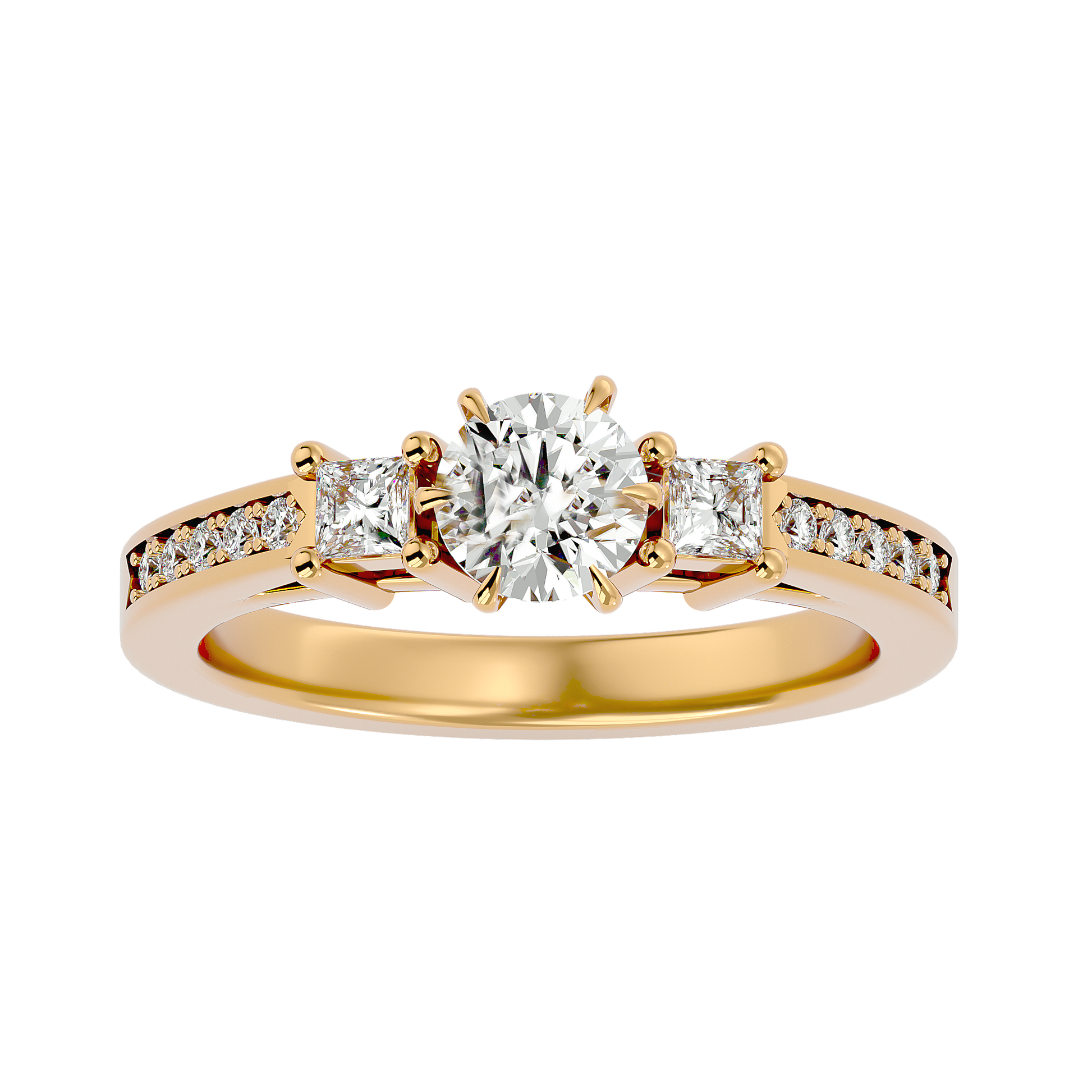 Ingrid Lab Grown Three-Stone Diamond Ring – Elegant & Ethical Design