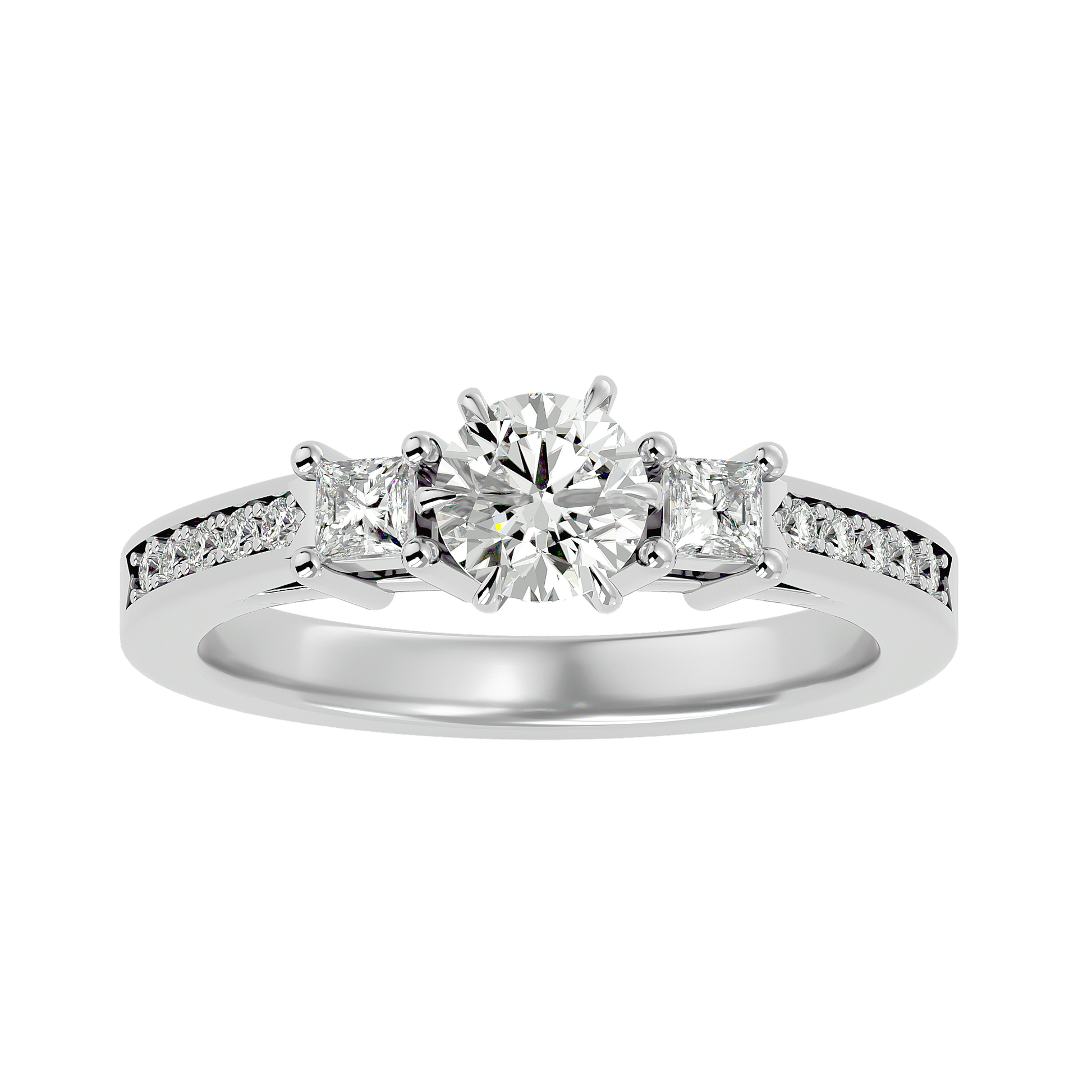 Ingrid Lab Grown Three-Stone Diamond Ring – Elegant & Ethical Design