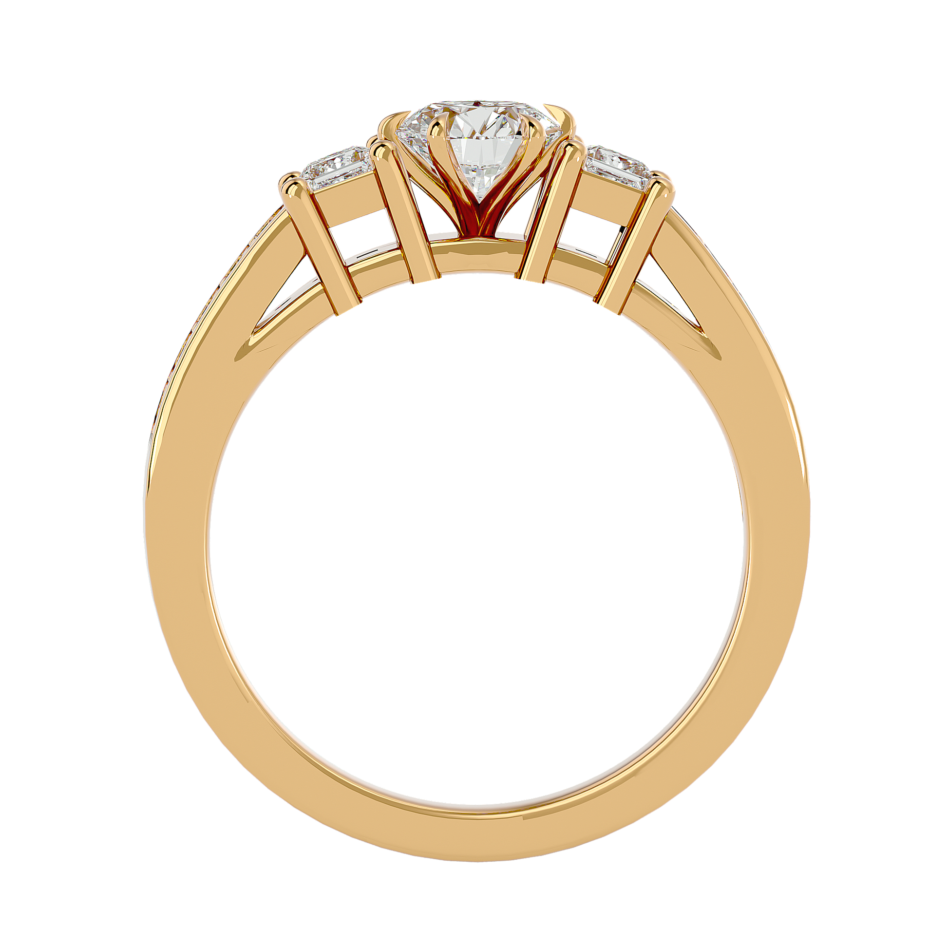 Ingrid Lab Grown Three-Stone Diamond Ring – Elegant & Ethical Design