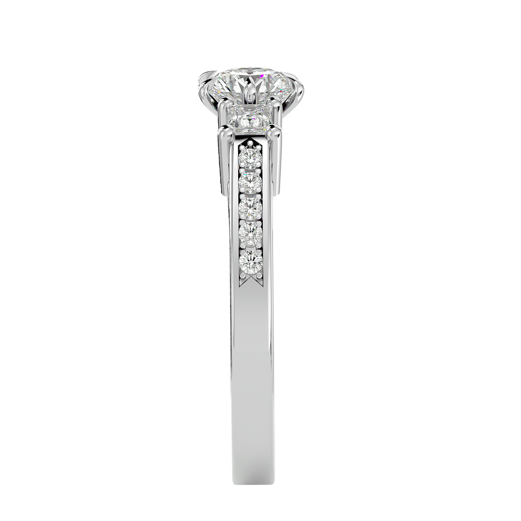 Ingrid Lab Grown Three-Stone Diamond Ring – Elegant & Ethical Design