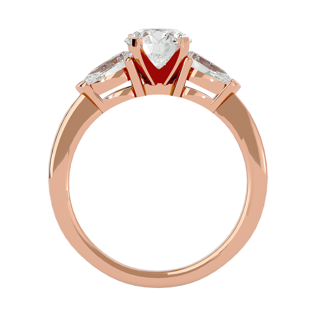 Giavanna Lab Grown Three-Stone Diamond Ring – Elegant & Sustainable