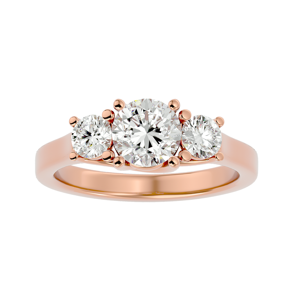 Taliyah Lab Grown Three-Stone Diamond Ring – Timeless & Ethical Beauty