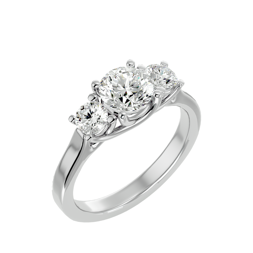 Taliyah Lab Grown Three-Stone Diamond Ring – Timeless & Ethical Beauty